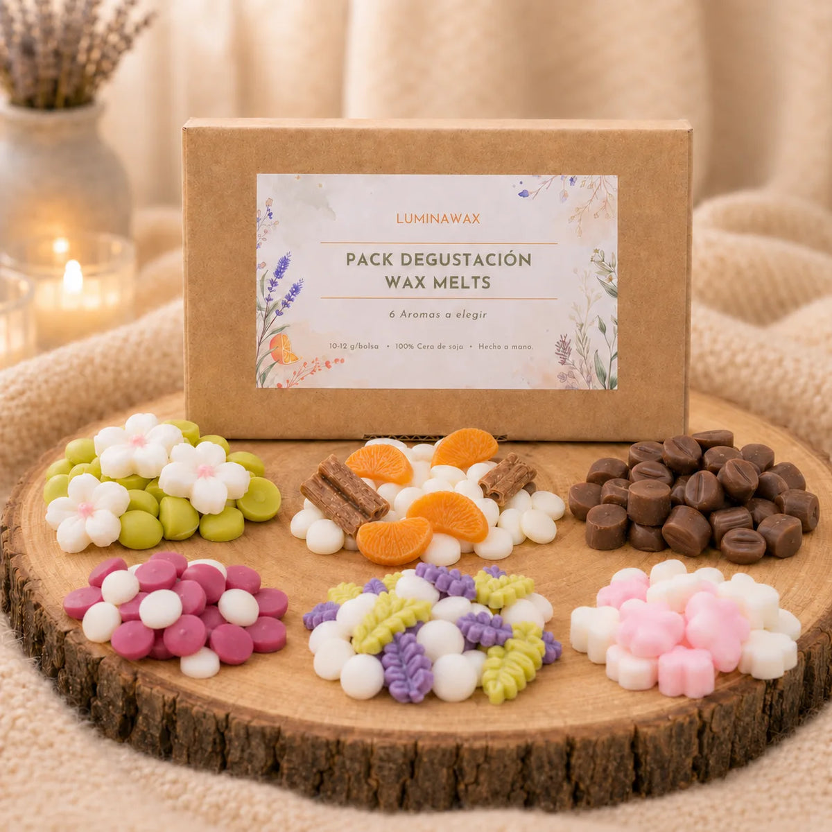 Pack Degustación Wax Melts - 6 Aromas a Elegir