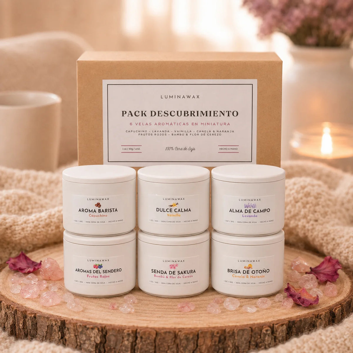 Pack Descubrimiento Velas Aromáticas - 6 Unidades