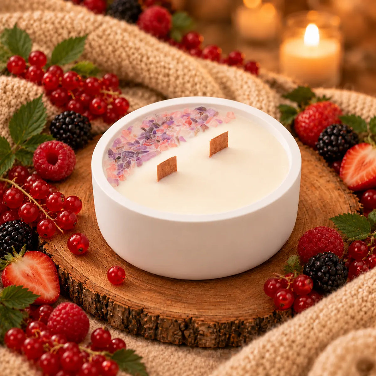 Vela Aromas del Sendero – Frutos rojos en Resina